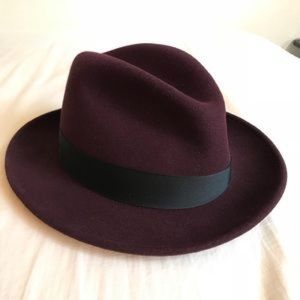 Goorin Bros Dean The Butcher Burgundy Fedora